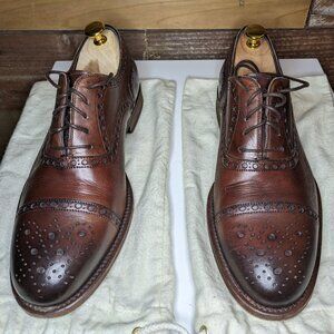 Magnanni Cap Toe Brogue Sz 9M Brown